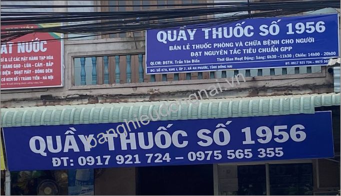 làm Bảng Hiệu quầy thuốc số 1956 tại An phước, Long Thành
