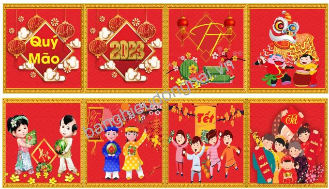 In banner tết tại Biên Hòa, Đồng Nia