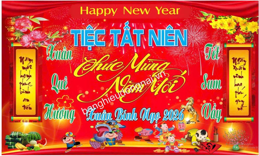 in banner, băng rôn, backdrop và phông bạt tết tại biên hòa – xưởng in sinh nhà việt