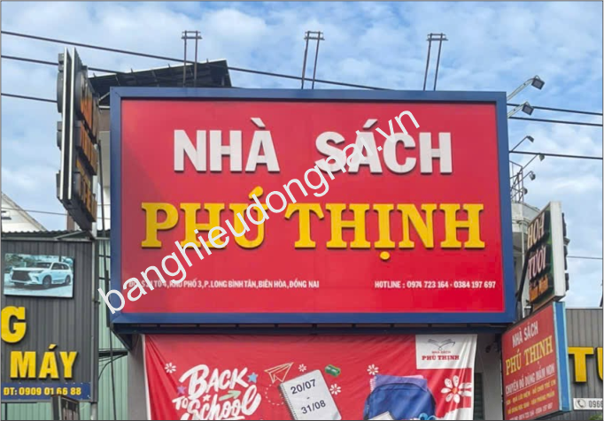 Làm bảng hiệu alu chữ nổi tại Biên Hòa, Đồng nai