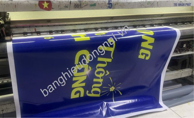 Máy in bạt khổ lớn tại xưởng phục vụ nhanh quảng cáo tại Long Thành