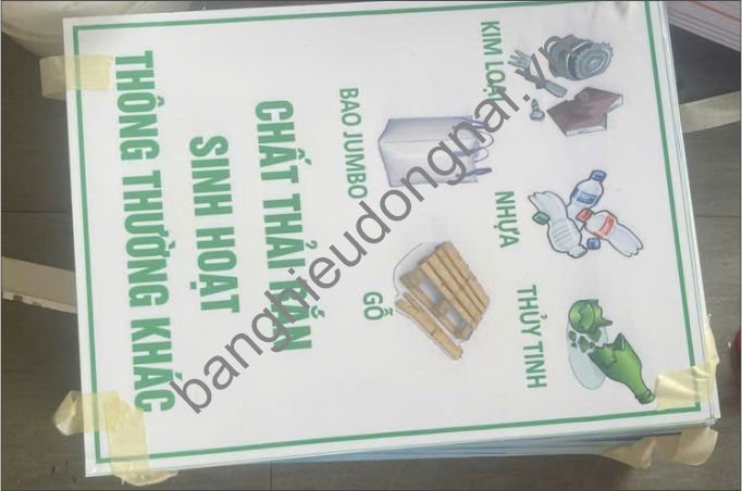 Báo gia làm bảng hiệu phong ban khu công nghiệp Nhơn Trạch