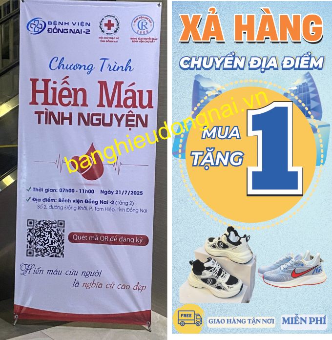 in standee và backdrop quảng cáo tại Đồng Nai