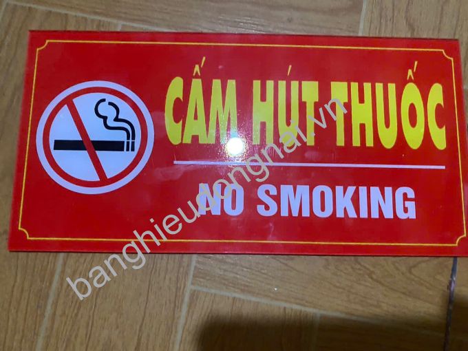 Bảng cấm hút thuốc cho công ty CADIVI KCN Long Thành