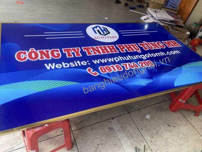 BẢNG HIỆU TÔN IN DECAL TẠI BIÊN HÒA   CÔNG TY PHỤ TÙNG MH