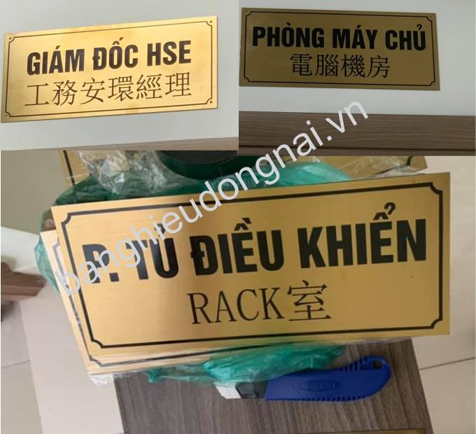 Bảng phòng ban công ty tại Biên Hòa