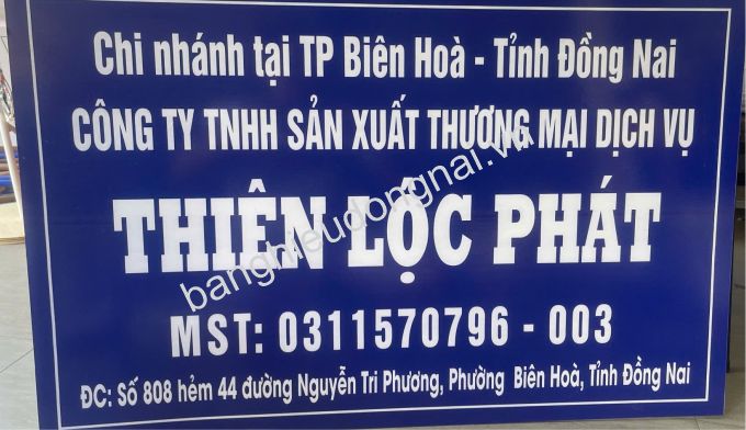 Bảng tên công ty tại Trấn Biên - bIÊN Hòa