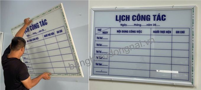 bảng viết xáo công ty sơn hải âu long bình - biên hòa