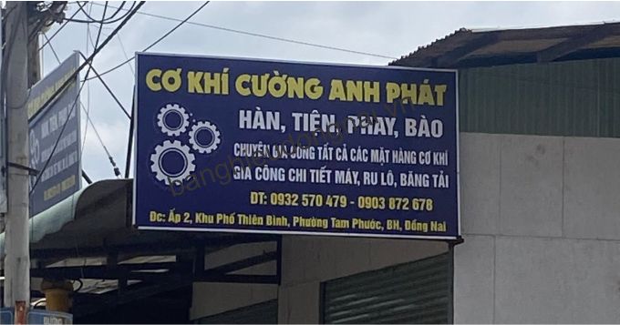 làm bảng hiêu tôn tại tam phước đồng nai