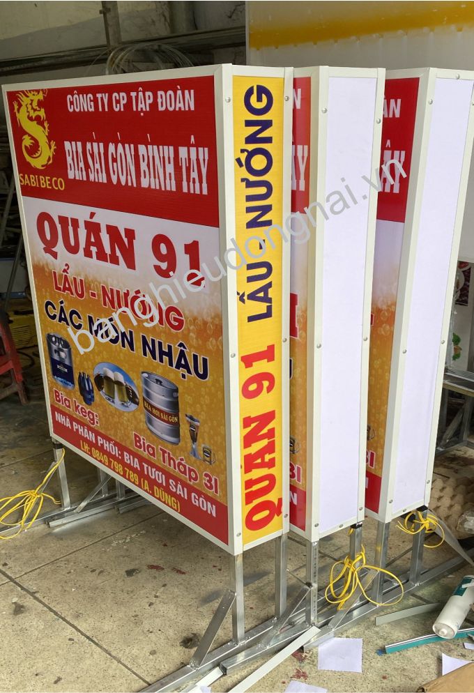 làm biển hộp đèn quảng cáo giá rẻ Biên Hòa
