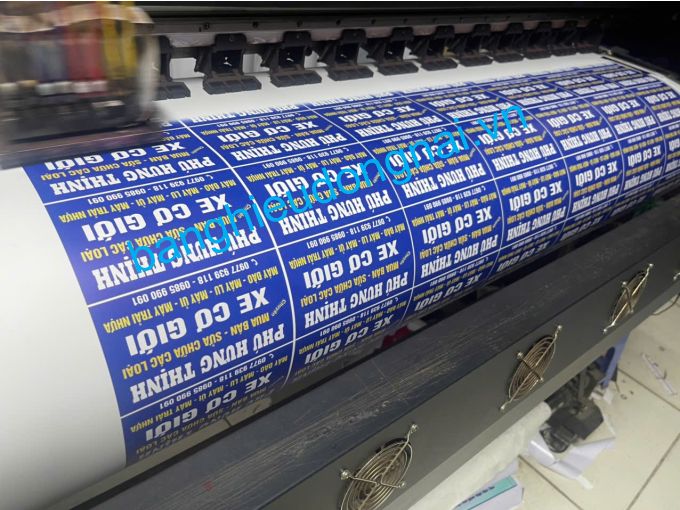 Máy in decal trược tiếp  tại xửng SINH NHÀ VIỆT BIÊN HÒA