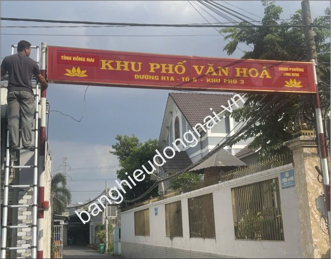 Làm bảng hiệu alu khu phố tại phường LONG HƯNG, BIÊN HÒA, ĐỒNG NAI